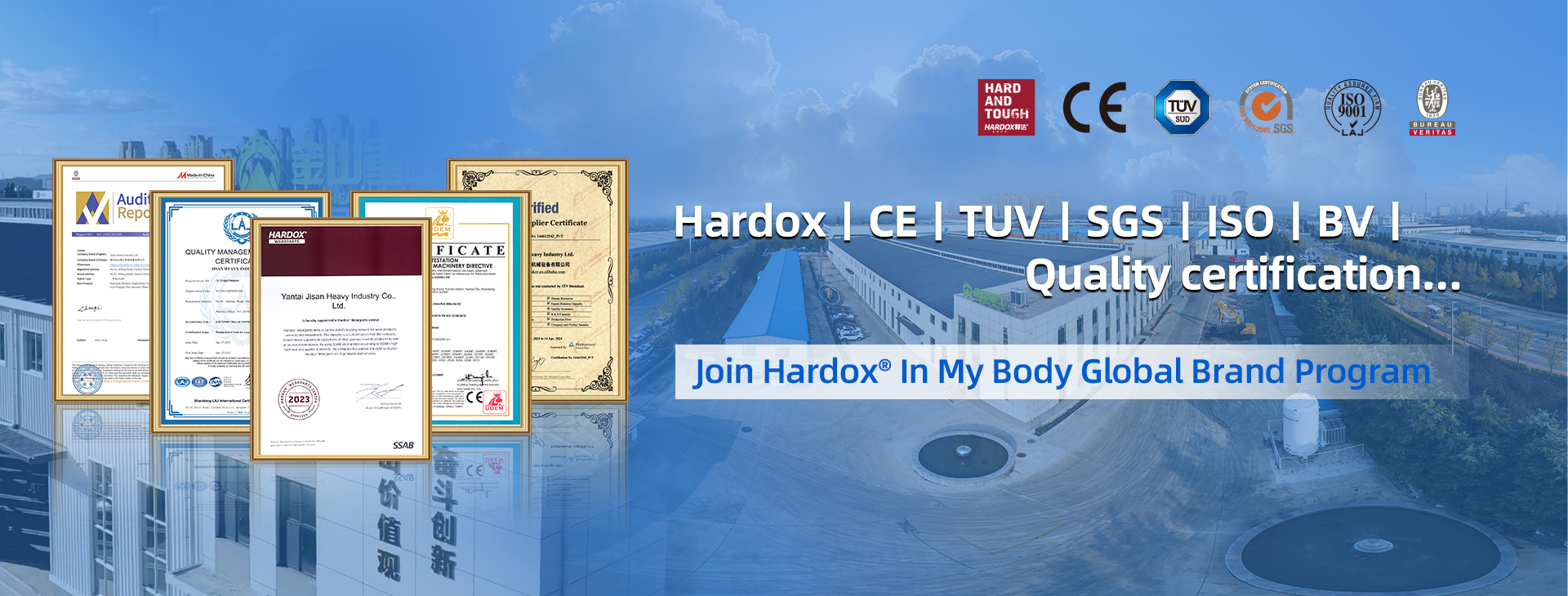 jisan Hardox Quality certification